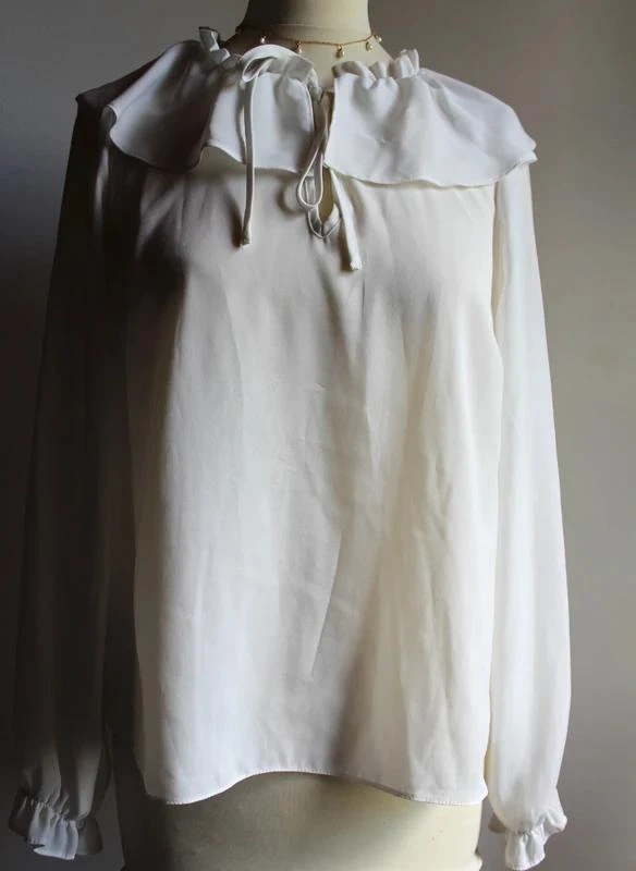 Primark White Ruffled Blouse – photo 5
